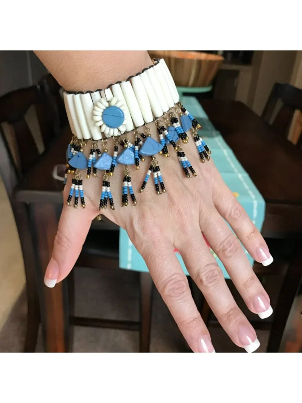 NWT Anthropologie Boho Festival Southwestern Jewelry Chunky Beaded Bracelet‎
